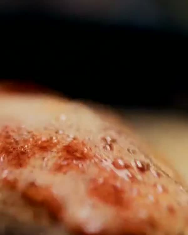 Fish searing in a pan