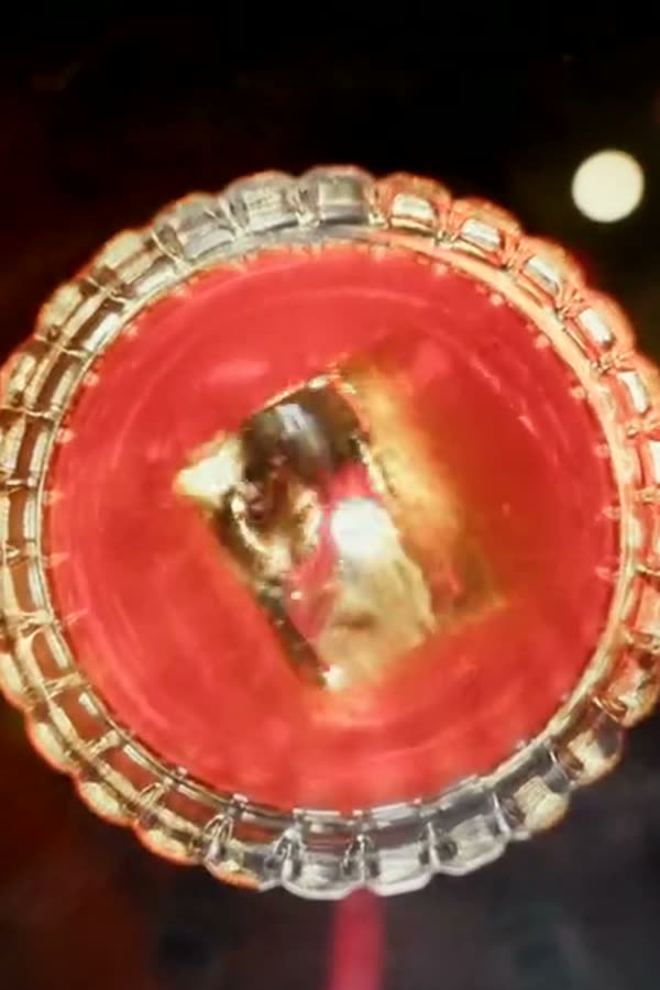 A cocktail from above